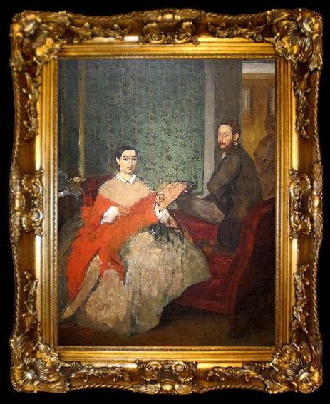 framed  Edgar Degas Edmondo and Therese Morbilli, ta009-2